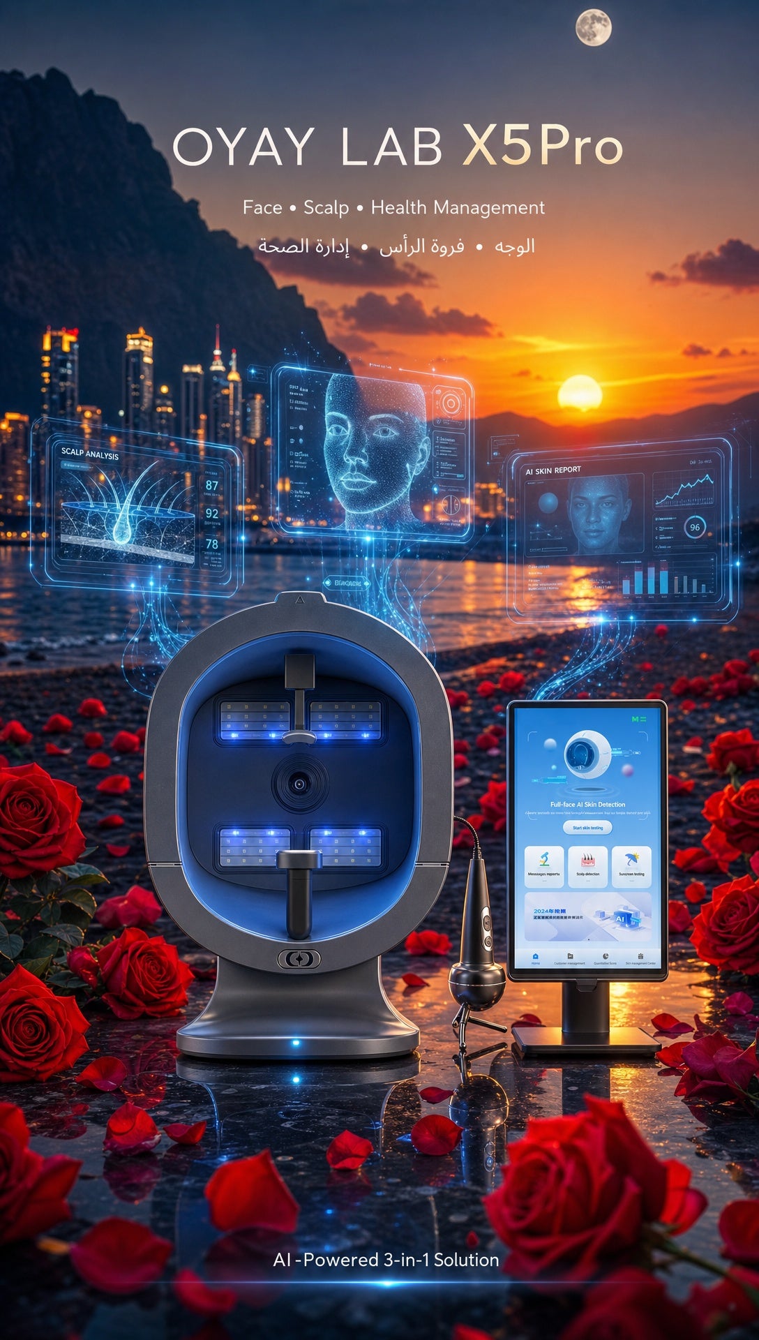 OYAY LAB X5Pro: The Ultimate 5-in-1 AI Face & Scalp Health Management System