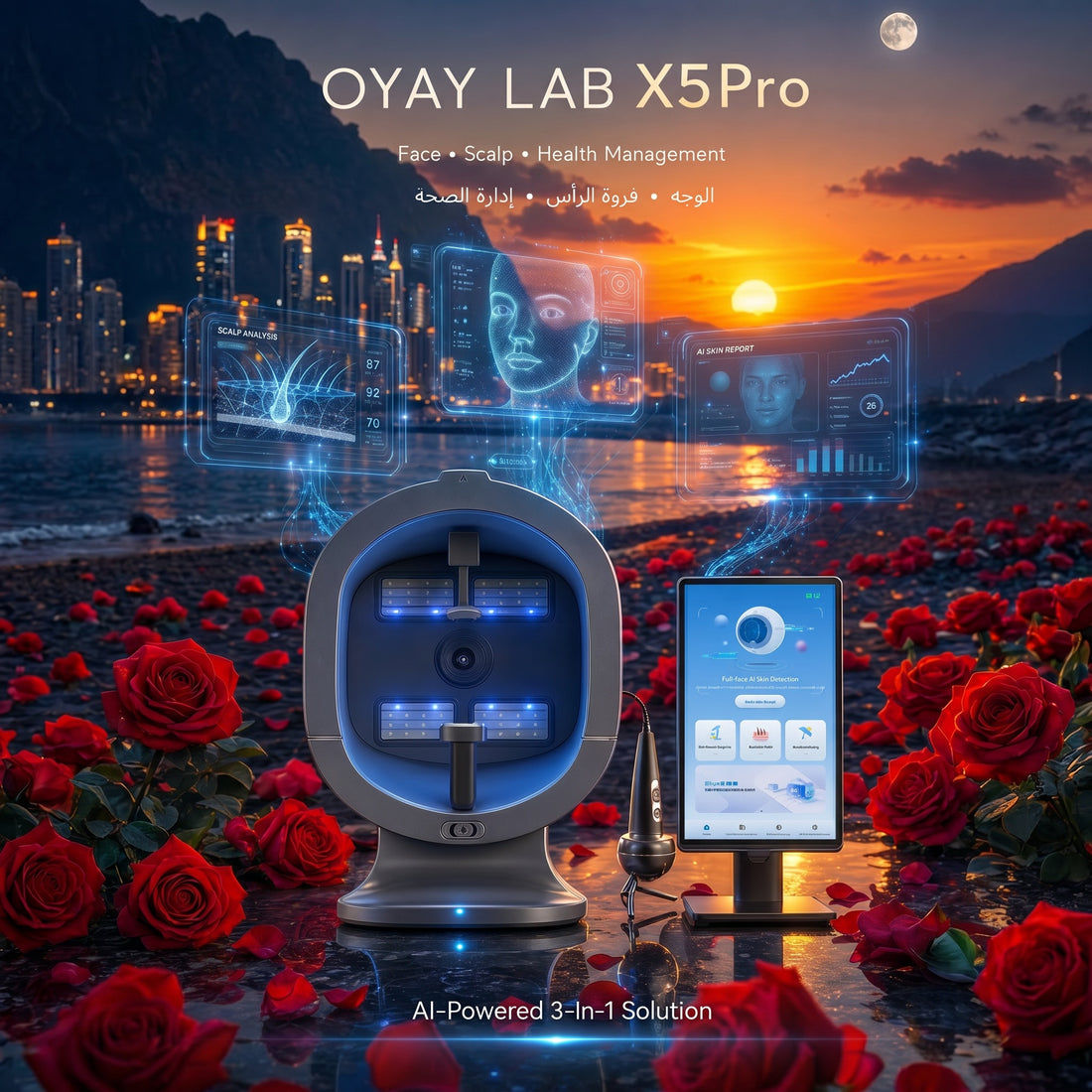 OYAY LAB X5Pro: The Ultimate 5-in-1 AI Face &amp; Scalp Health Management System