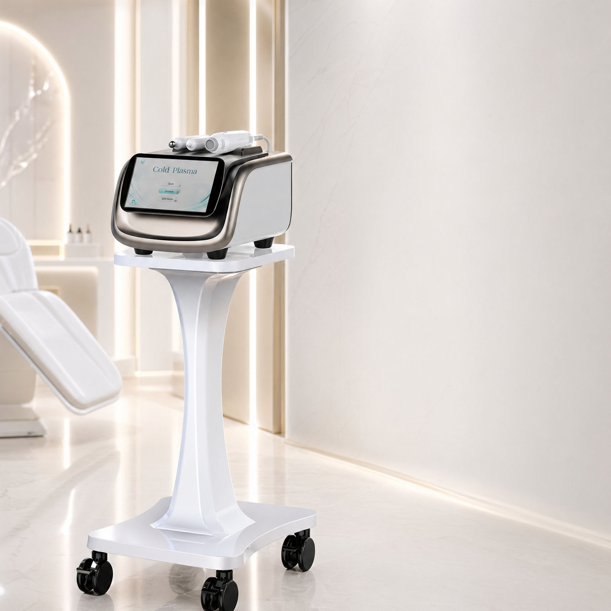 Professional Cold Plasma Skin Rejuvenation System | Clinic-Grade Aesthetic Machine for Acne, Anti-Aging &amp; Wound Healing | 3-in-1 Handpieces (Scan, Smooth, SSR) | Non-Thermal, CE Certified