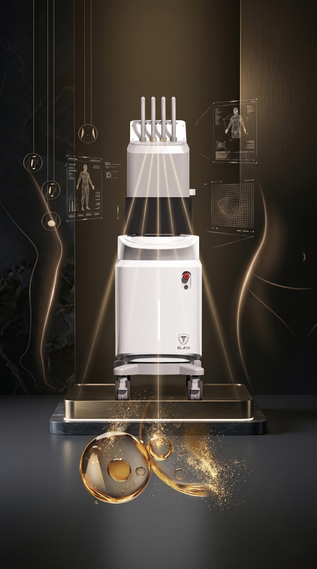 1060nm Laser Body Sculpting Machine (Model BL-A10) | U.S. FDA Cleared Non-Invasive Fat Reduction Equipment | 25-Minute Lipolysis Contouring System