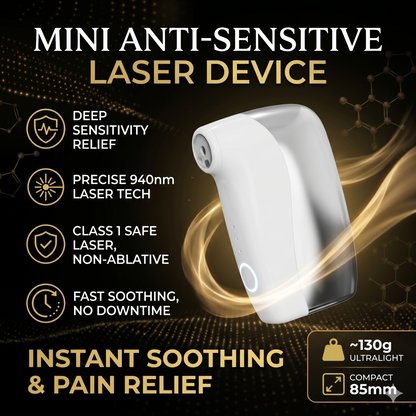 RelaxLight 940nm Advanced Skin Soothing Laser | Portable Anti-Redness &amp; Barrier Repair Device | Painless Calming for Sensitive Skin | CE Certified